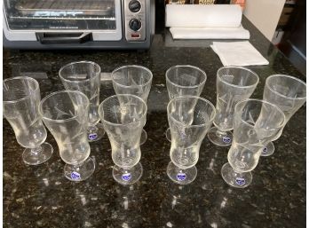 Hand Cut Javit Crystal Glasses - Set Of 10