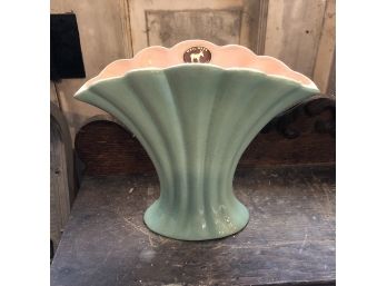 Vintage Green Weil Wear Pottery Vase