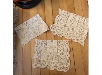 Vintage Crochet Lace Doilies