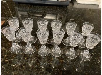 Crystal Cordial Glass Box Lot