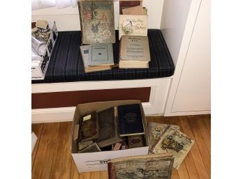 Large Assortment Of Antique Books