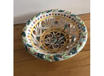 Colorful Italian Pottery Bowl