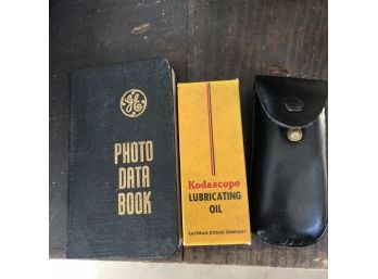 Photo Data Book And Other Vintage Camera Accessories