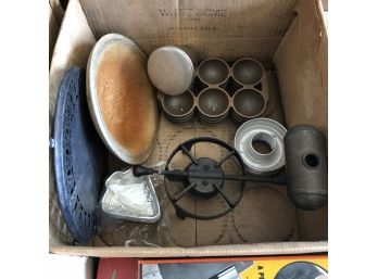 Griswold Cast Iron Pans And Other Assorted Items