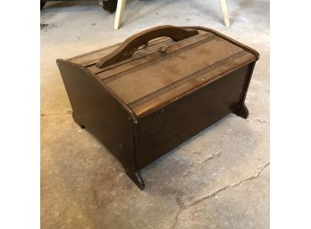 Vintage Wood Sewing Box