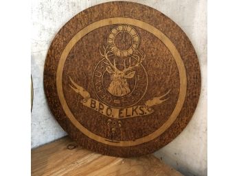 Round Elks Plaque