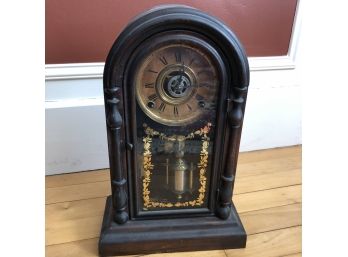 Vintage Wood Case Clock