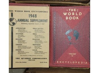 World Book Encyclopedia Box Lot