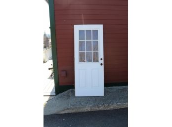 Metal Exterior Door With 9 Lights