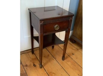 Single Drawer Mahogany Sidetable