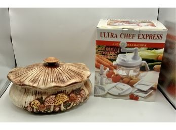 Mid Century Mushroom Covered Casserole & Ultra Chef Express