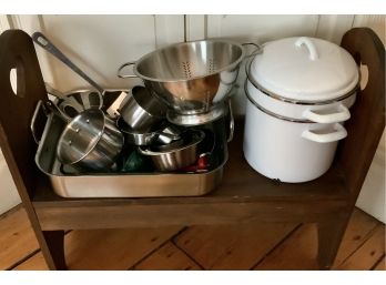 Spaghetti Pot, Stainless Steel Colander & More