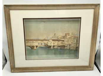 Painting Of Florence Italy ~ Ponte Veccio ~