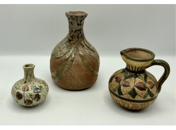 3 Original Pottery Pieces