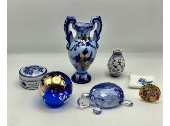 World Glass Paperweight, Oleg Cassini Turtle & More