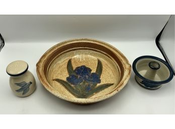 3 Pc Pottery Lot