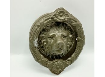 Awesome Antique Brass Lion Door Knocker