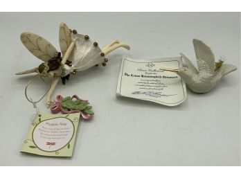 Gorgeous Lenox Humming Bird & Mistletoe Fairy