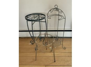 3 Metal Plant Stands