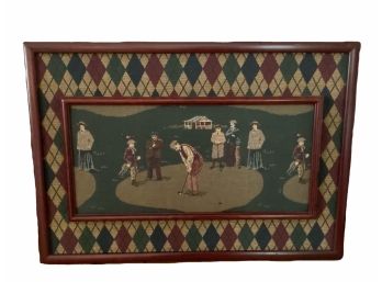 Golf Tapestry Framed Picture