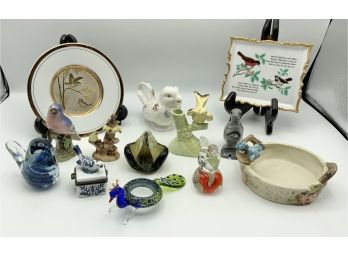 Bird Lot ~ Glass Birds, Plates & More ~