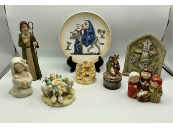 Religious Lot ~ Goebel Plate, Nativities & More ~