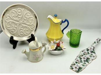 Czechoslovakia Pitcher, Lenox Plate & More