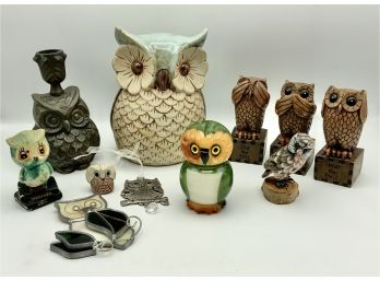 Owl Bank, Alabaster Owl Made In Italy & More