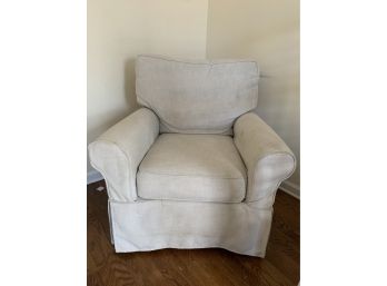 Pottery Barn Like Swivel Chair Material Stained 36x36x37