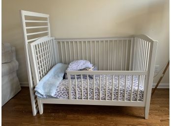 Pottery Barn Emerson Crib Convertible To Toddler With Manual And Extra Bedding