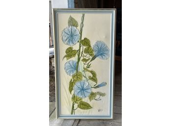 Large Kenton Signed 1970's Floral Painting