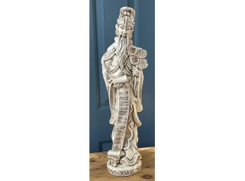 Asian Ceramic Tall Figurine 25'
