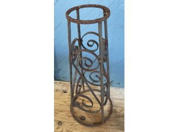 Vintage Tall Wrought Iron Garden Plant Stand