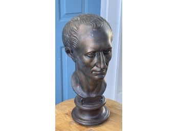 Spelter Detailed Head Bust Of A Man