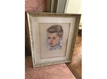 Vintage Painting Of A Handsome Young Boy