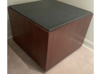 JOSHUA FRIEDMAN & Co. Large Square Cube Table With Granite Or Slate Top