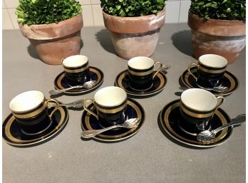 ROSENTHAL Set Of 6 Expresso Cups And Saucers