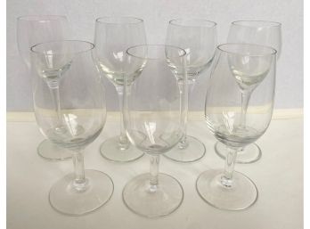 7 Vintage Wine Glasses, 2 Sizes