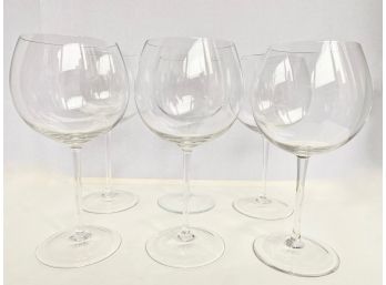 6 Vintage Wine Glasses