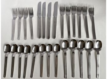 Vintage Retroneu Flatware, Stainless 27 Pieces