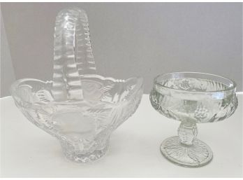 Crystal Basket & Goblet