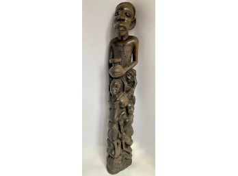 Hand Carved African Ebony Wood Sculpture