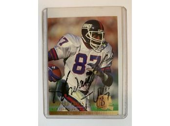 Signed Sports Cards Howard Cross New York Giants & Derek Harper Dallas Mavericks, 1994