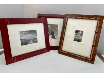 Three Original Landscape Photographs Signed By The Artist