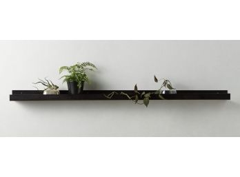 CB2 Gunmetal Wall Shelf, 4 Feet Long New In Box With Receipt