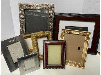 8 Picture Frames, Wood & Metal