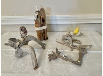 Lot Of Bird And Branch Decor