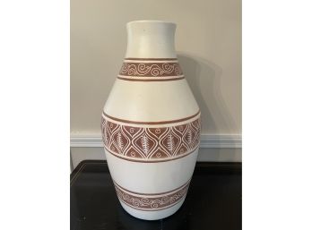 Southwestern Style Floor Vase 21.5 Inches H