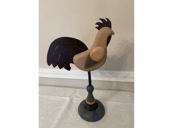 Self Standing Rooster Decor Movable Wings