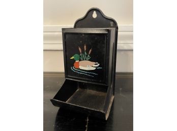 Vintage Tin Duck Matchstick/Key Holder